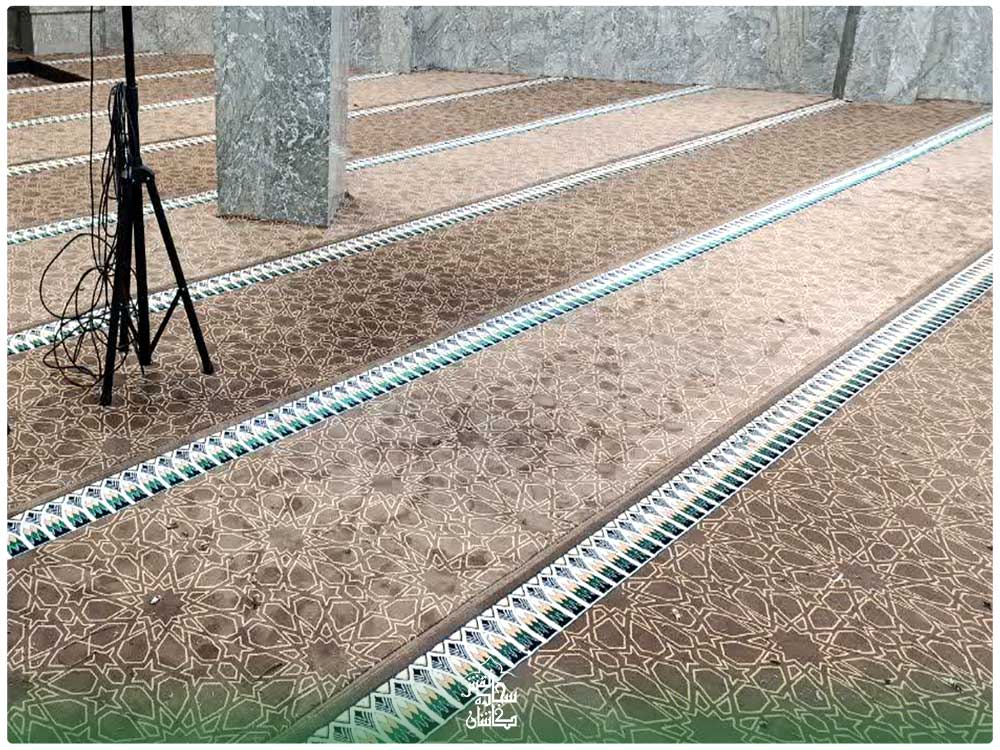 خرید فرش تشریفات گردویی نمازخانه راه آهن